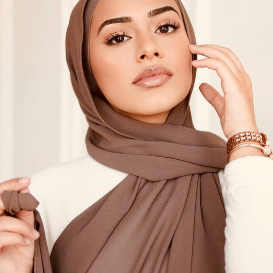 Chiffon Long Hijab/Scarf- Mocha 31