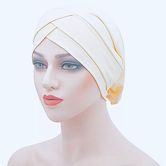 Pleated Crisscross Bonnet/Chemo Cap