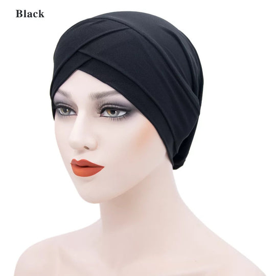 Pleated Crisscross Bonnet/Chemo Cap