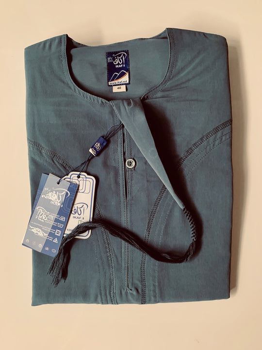 Ikaf Boys Omani Thobe/Jubbah - Dark Grey