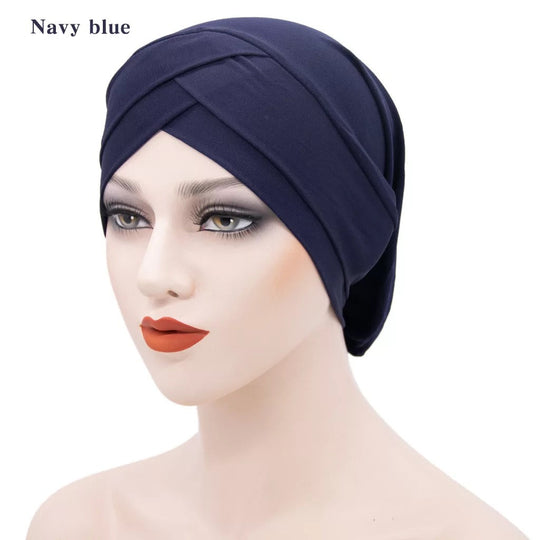 Pleated Crisscross Bonnet/Chemo Cap