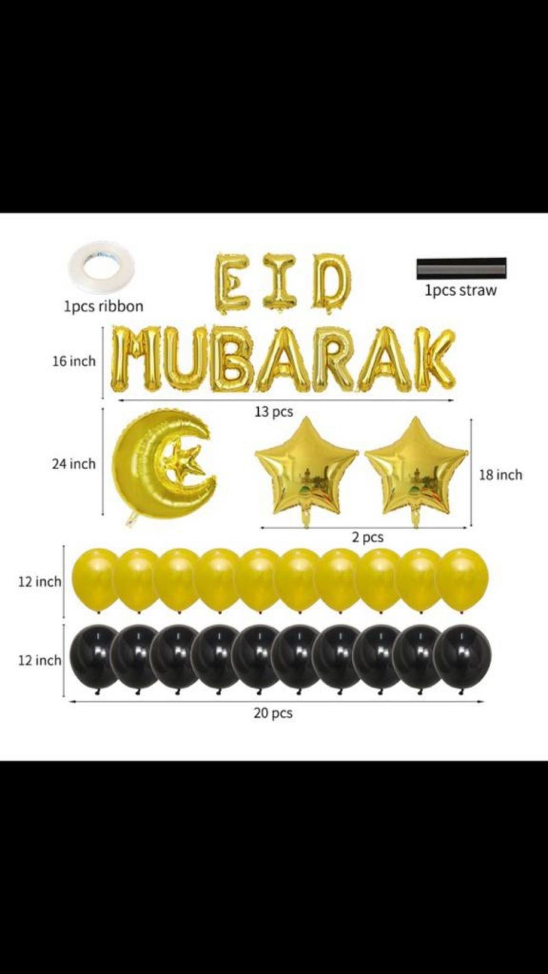 Eid Mubarak Full Decoration packs