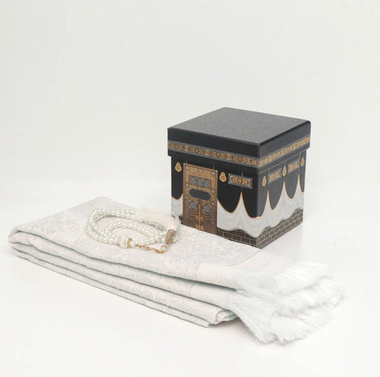 Kaba Gift packed Prayer Mat and Tasbeeh