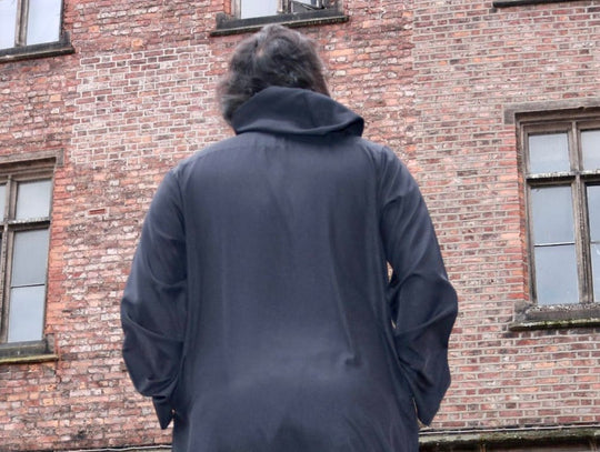 Boy’s Hooded Winter Thobe/Jubba with zip  - Black