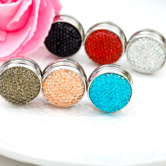Magnetic Mini Crystal Pair of Brooch/Pins HP- colours