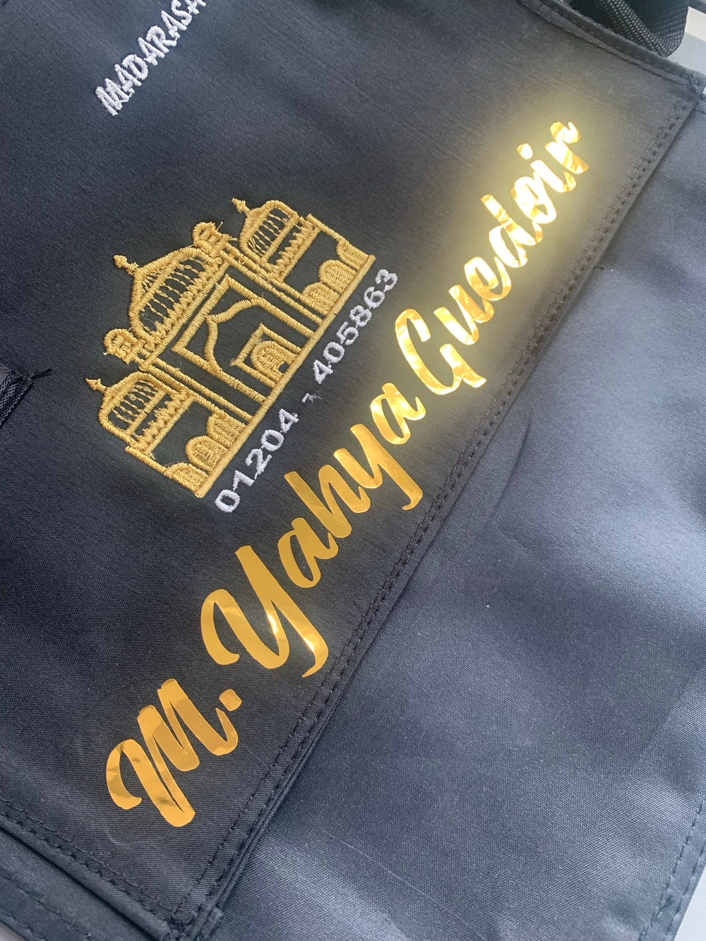 Personalised Madrassa Bag - KB- Black