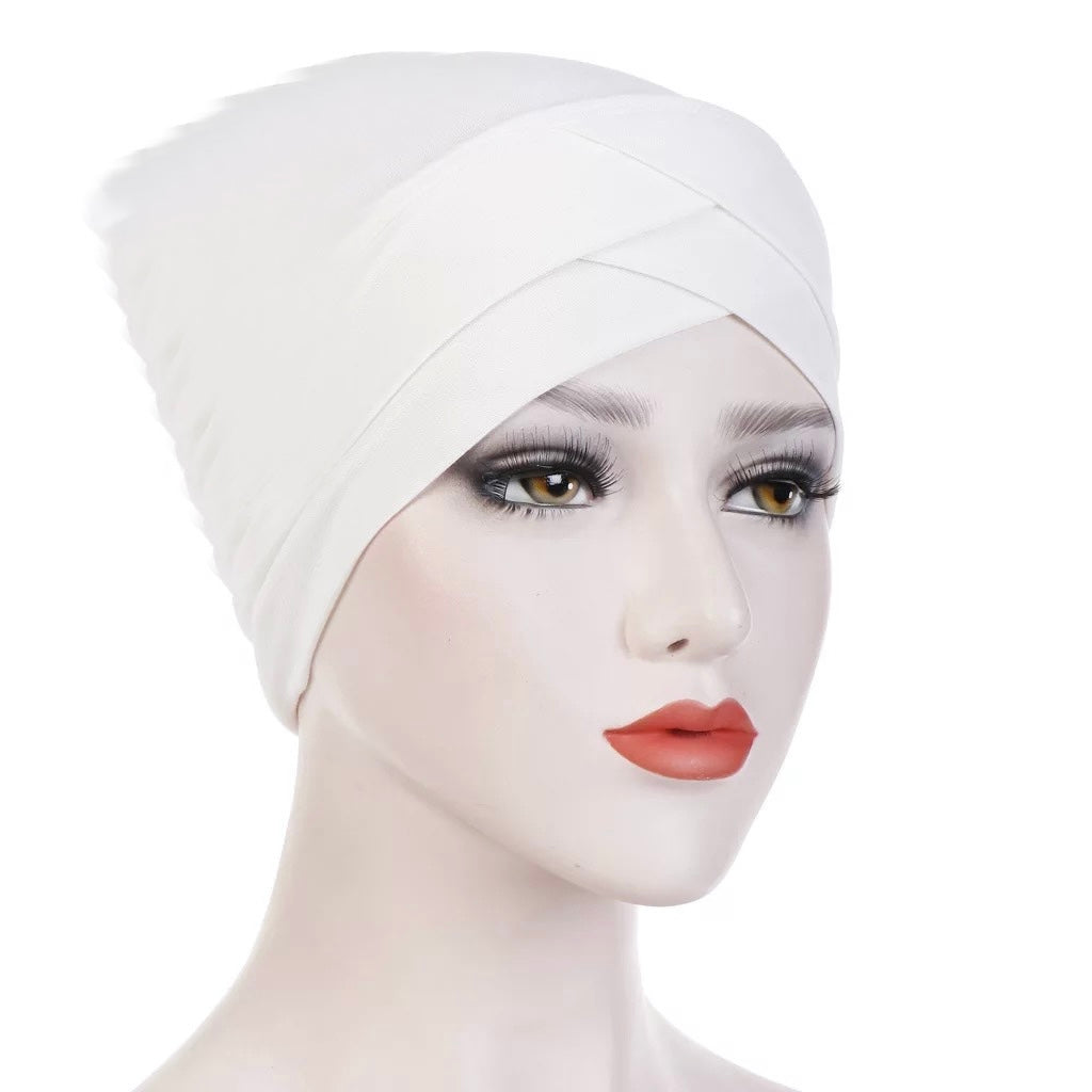 Pleated Crisscross Bonnet/Chemo Cap