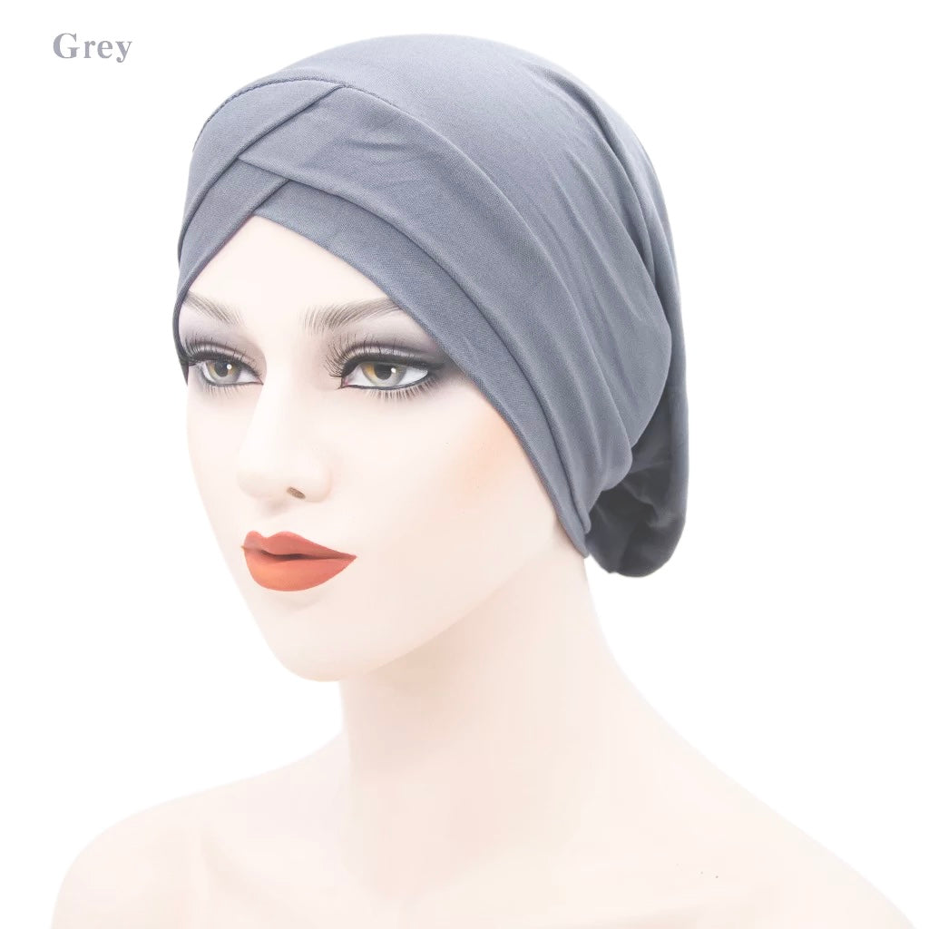 Pleated Crisscross Bonnet/Chemo Cap