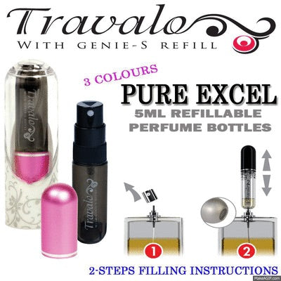 TRAVALO EXCEL REFILL TRAVEL PERFUME ATOMIZER