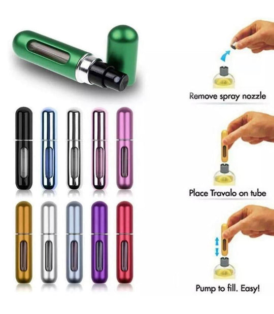 5ML Perfume Atomiser Bottle Aftershave Atomizer Pump Travel Refillable Spray