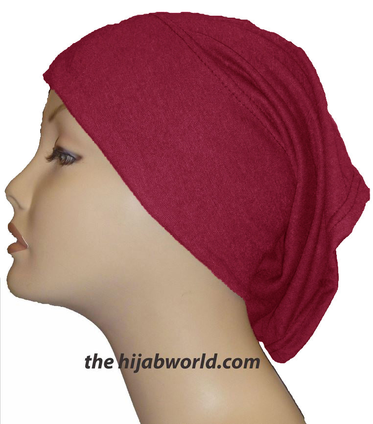 Tube Plain Underscarf - Maroon