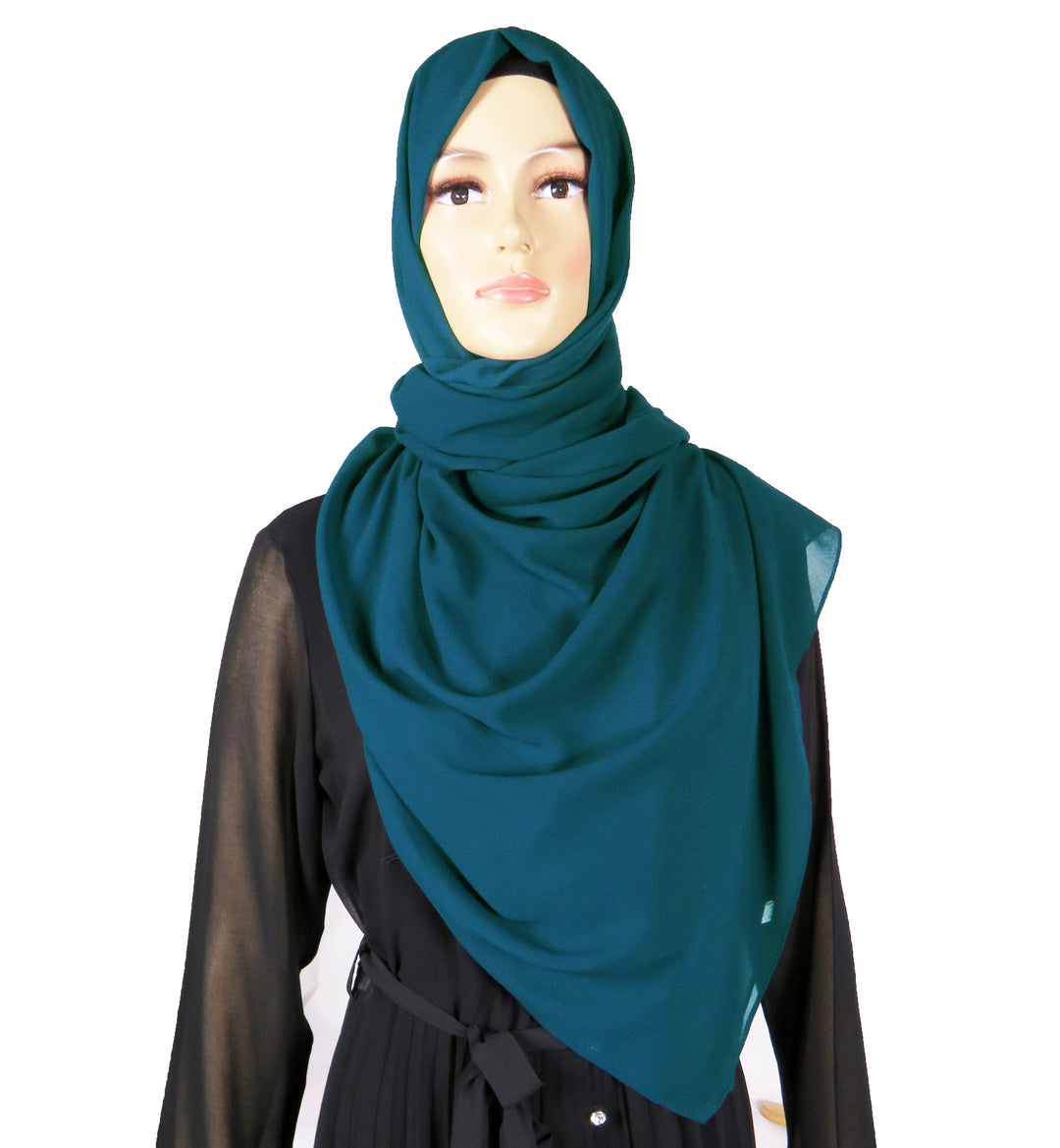 Chiffon Long Hijab/Scarf CH72- Ocean Blue