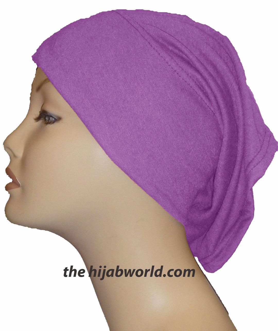 Tube Plain Cotton Underscarf - Orchid C