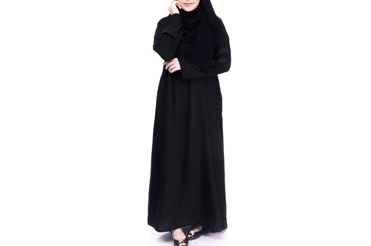 Girls Abaya with pockets - Non stretch