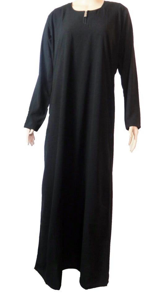 Girls Abaya with pockets - Non stretch