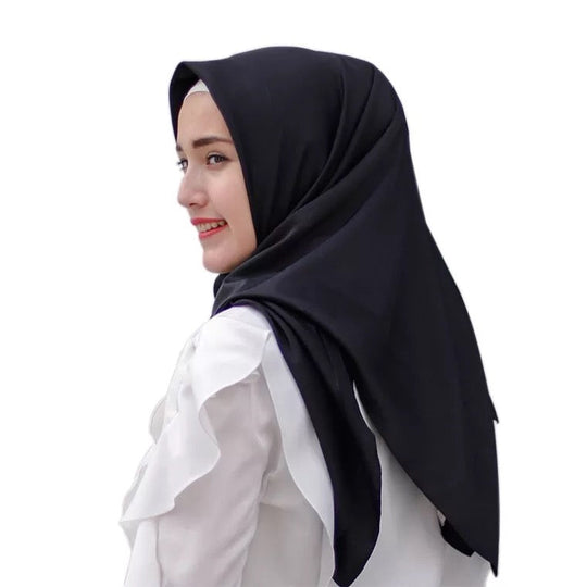 Crepe Plain Square Scarf -Regular Mix R.1