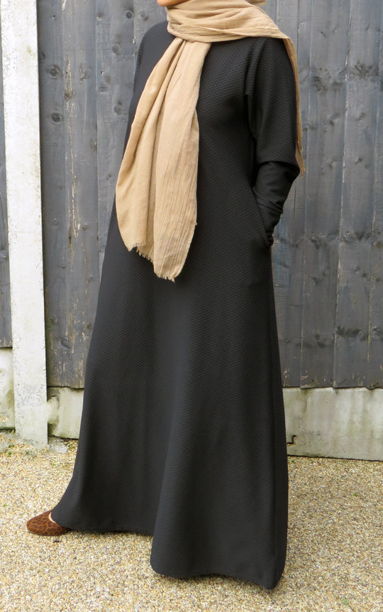 Textured Abaya/Maxi Dress CA- 1020