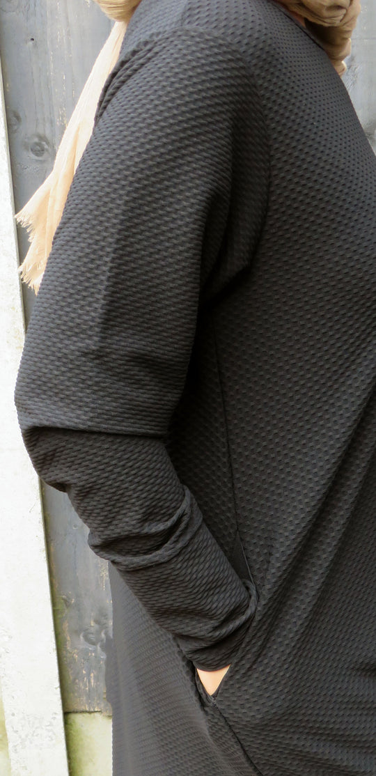 Textured Abaya/Maxi Dress CA- 1020