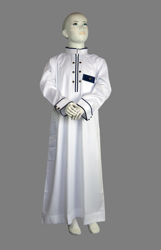 White Smart Thobe/Jubba SZ. 30-50 WHITE