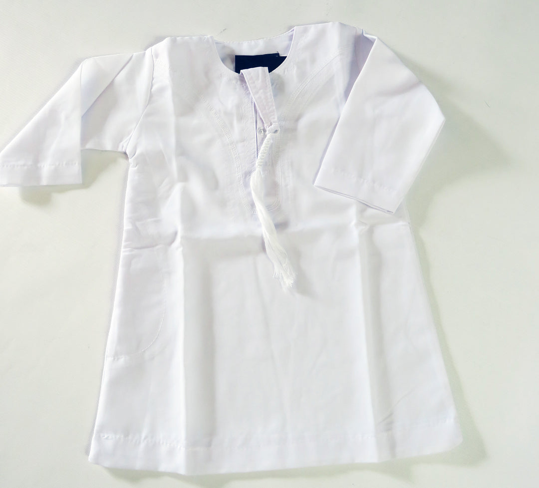 Kids Thobe/Jubba Ar Rijaal - White