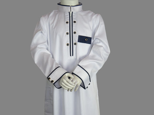 White Smart Thobe/Jubba SZ. 30-50 WHITE