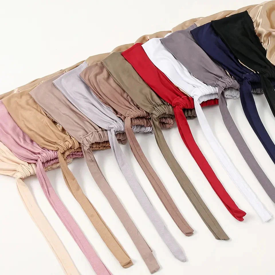 Plain Bonnet Cap Tie up