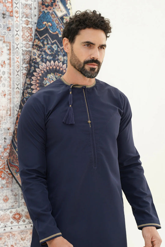 Faris Omani Thobe/Jubba - Navy