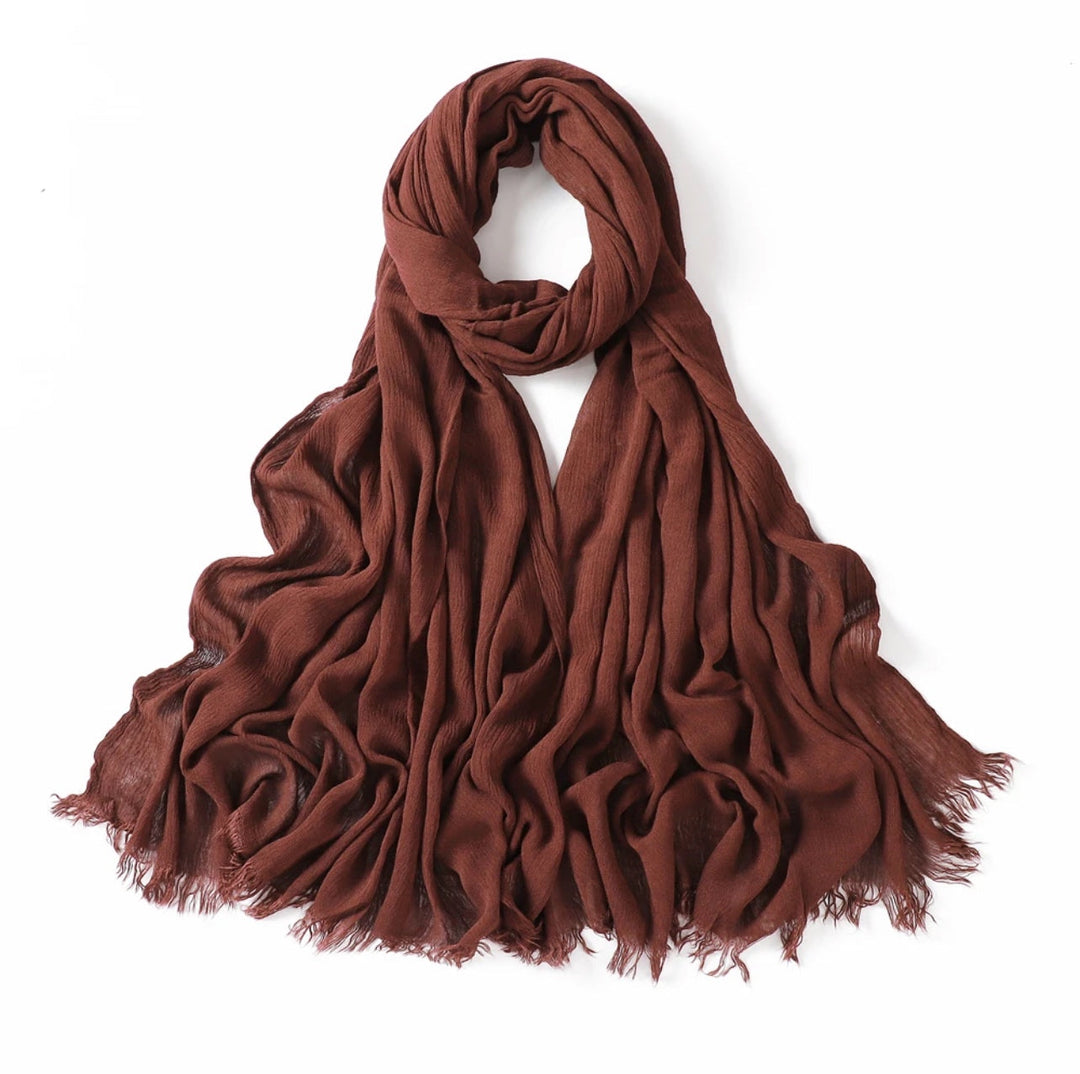 Crinkle Rayon Viscose Hijab/Scarf