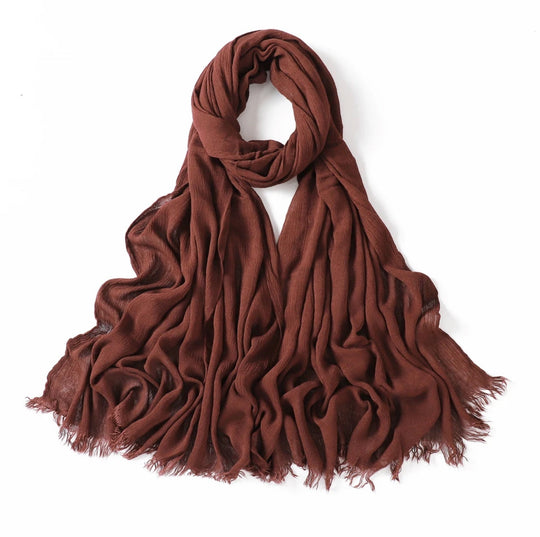 Crinkle Rayon Viscose Hijab/Scarf