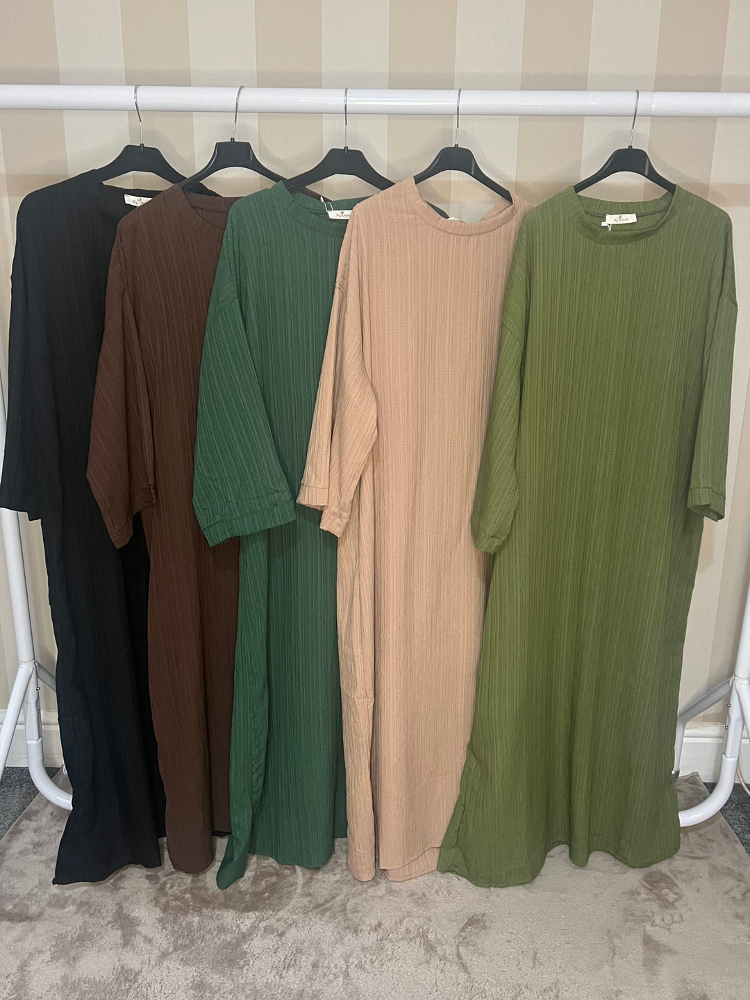 Maxi oversized textured Dress / slip