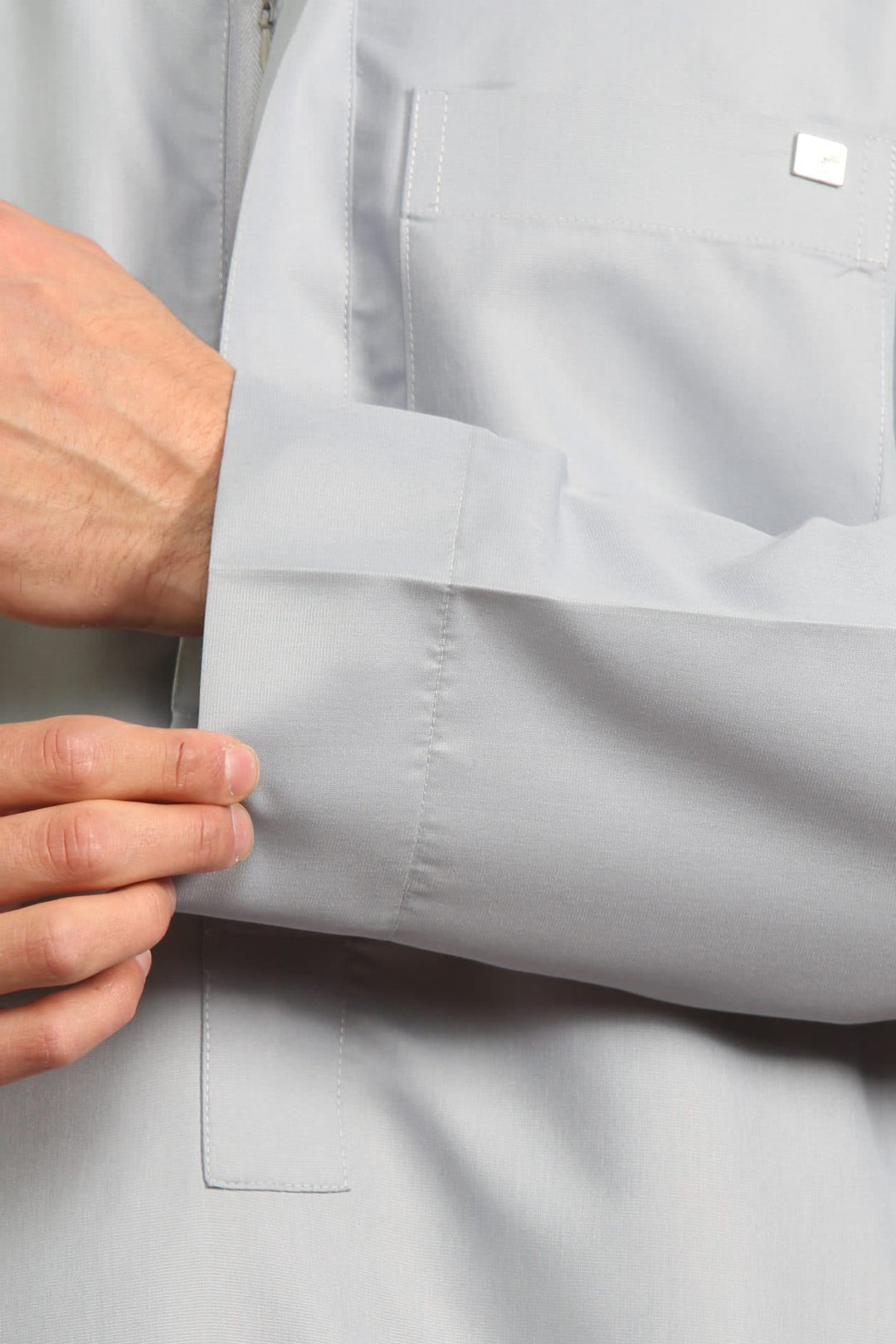 Oxford Collar Thobe/ Jubbah  - Grey