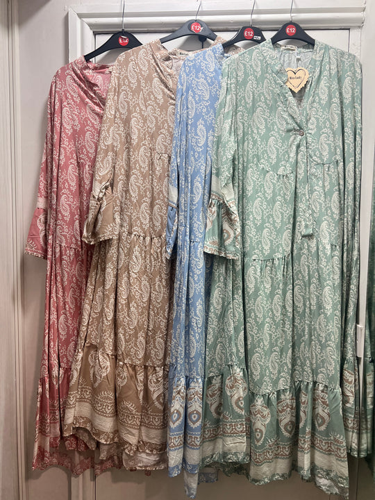 Miss Lady Midi Loose fit Soft Viscose Summer Dress