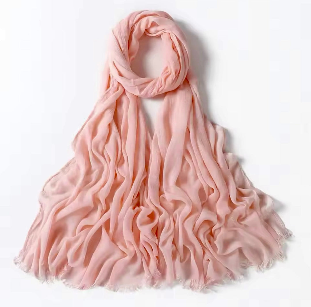 Crinkle Rayon Viscose Hijab/Scarf