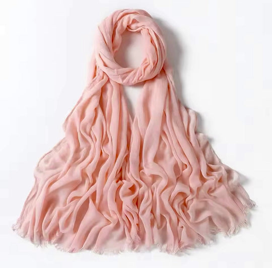 Crinkle Rayon Viscose Hijab/Scarf