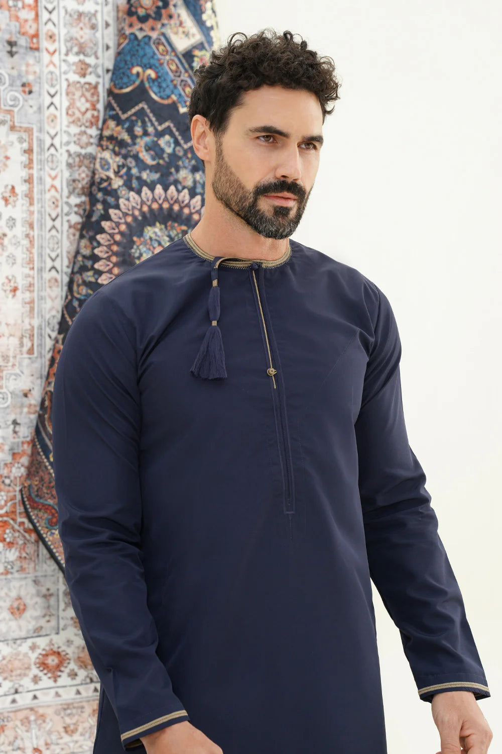 Faris Omani Thobe/Jubba - Navy