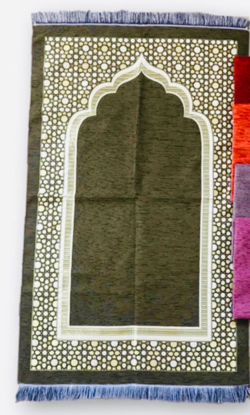 Geometric Light weight Prayer Mat- Plain W920-2- MIX