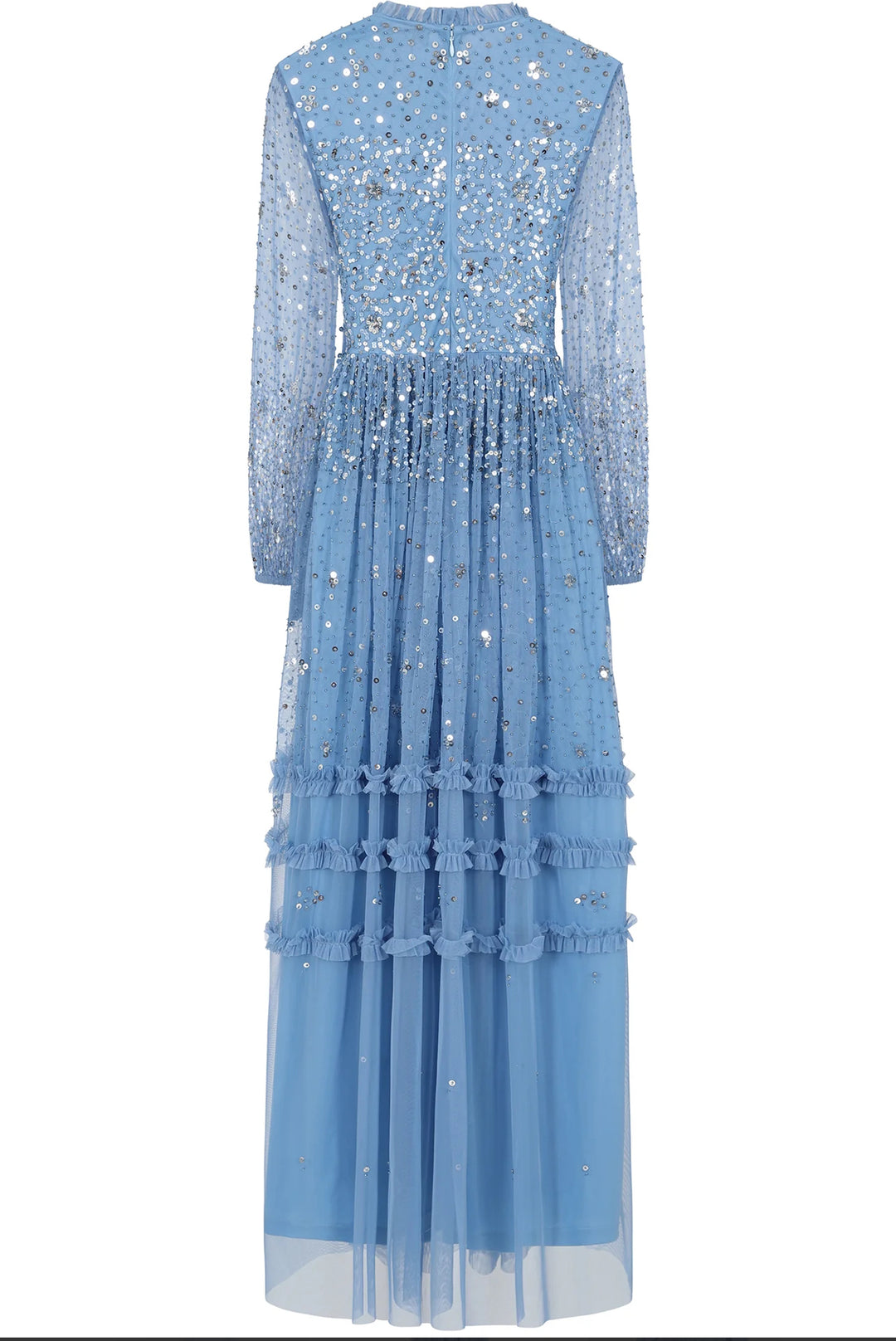 Agnes Powder Blue Sequin Maxi Dress by Amelia Rose