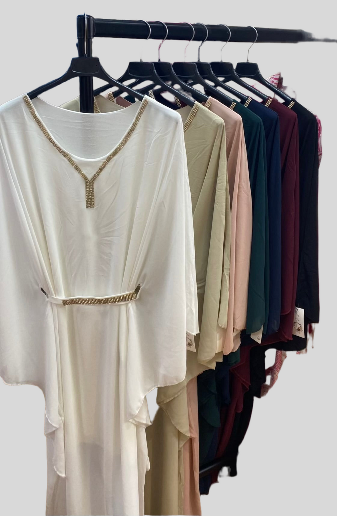 Diamante Chiffon Kaftans- Variation