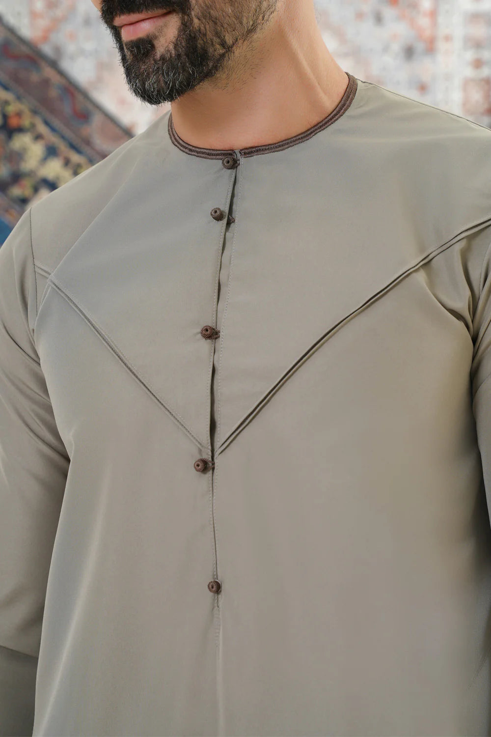 Faris Emirati Thobe/Jubba - Walnut