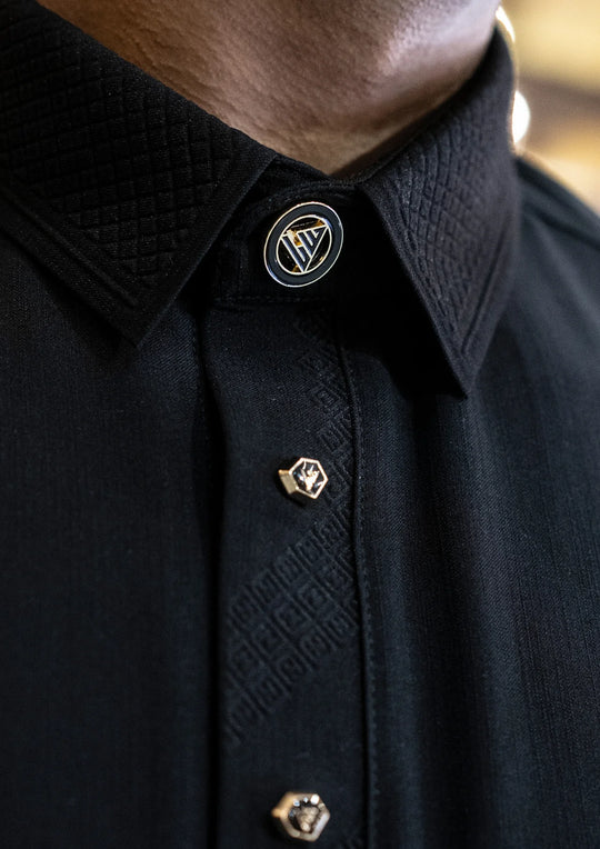 AAR2639 Latest Al Ameer Thobe / Jubba- Black Royale