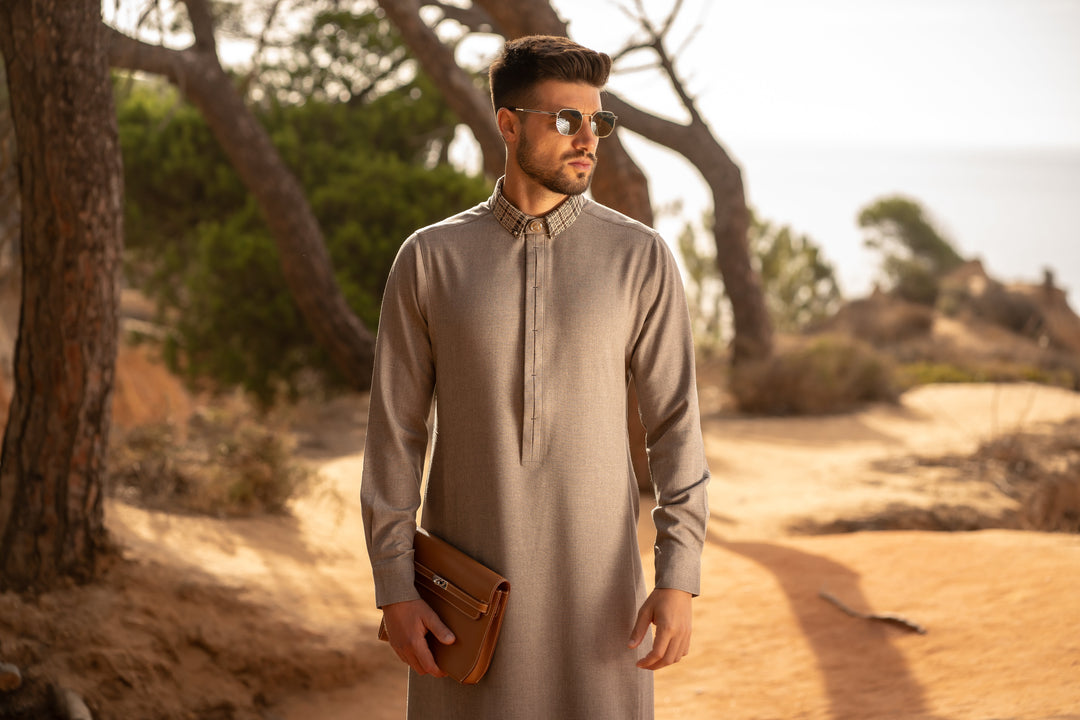 AAR2403 Al Ameer Latest Thobe/Jubba - Grey
