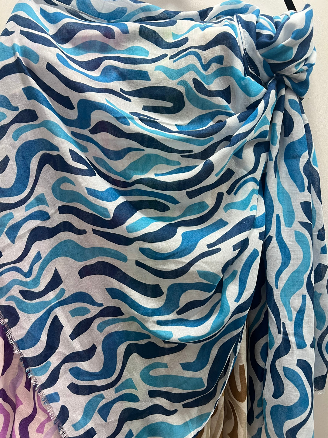 Printed large Cotton Mix scarf/ Hijab