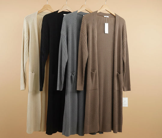 Large Pocket Midi Cardigan