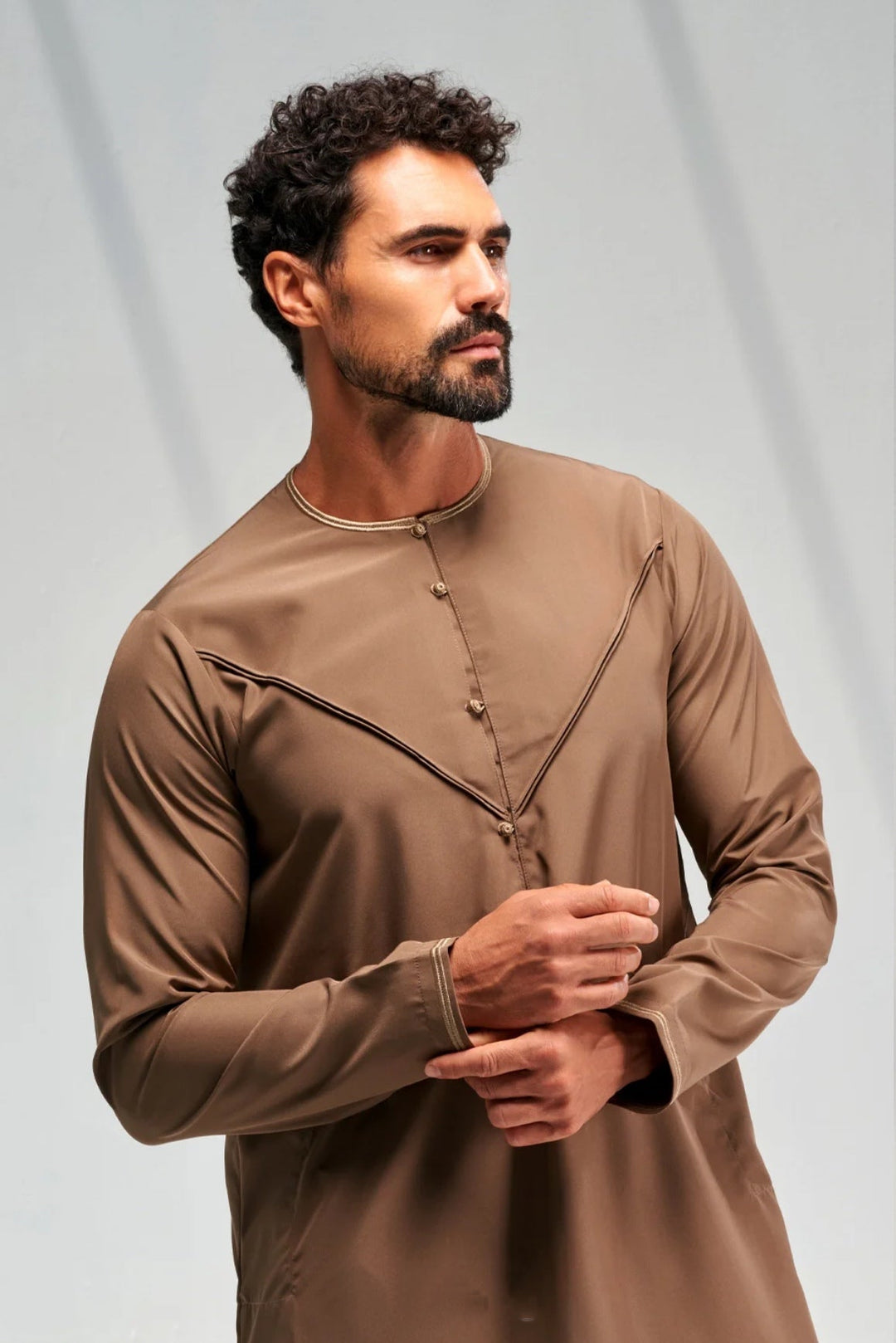 Faris Emirati Thobe/Jubba - Brown