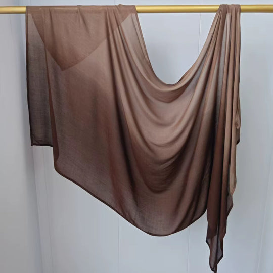 Modal cotton Dip Ombré Hijab Scarf