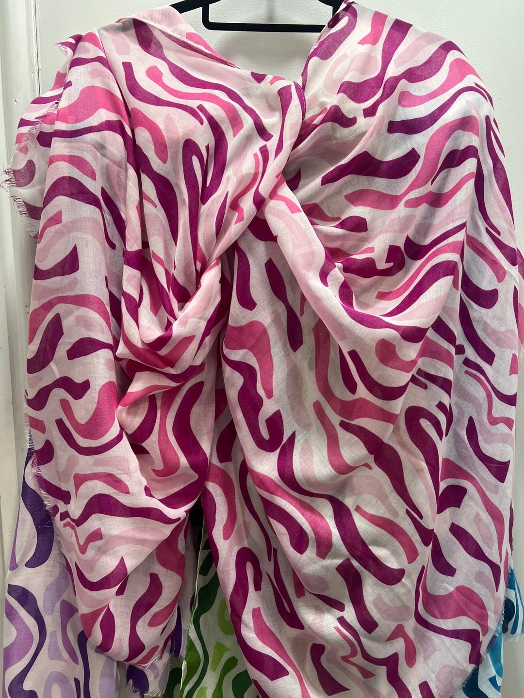 Printed large Cotton Mix scarf/ Hijab