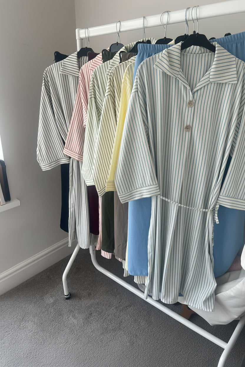 Striped Coords set with belt