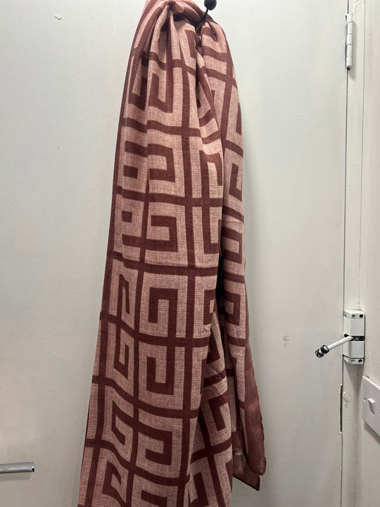 Printed large Cosy shawl/ Hijab
