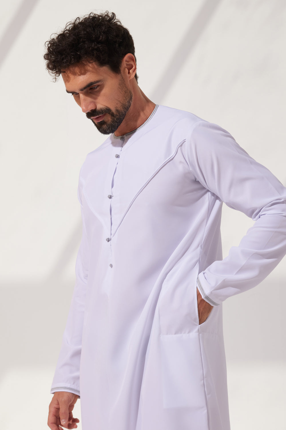 Faris Emirati Thobe/Jubba - White