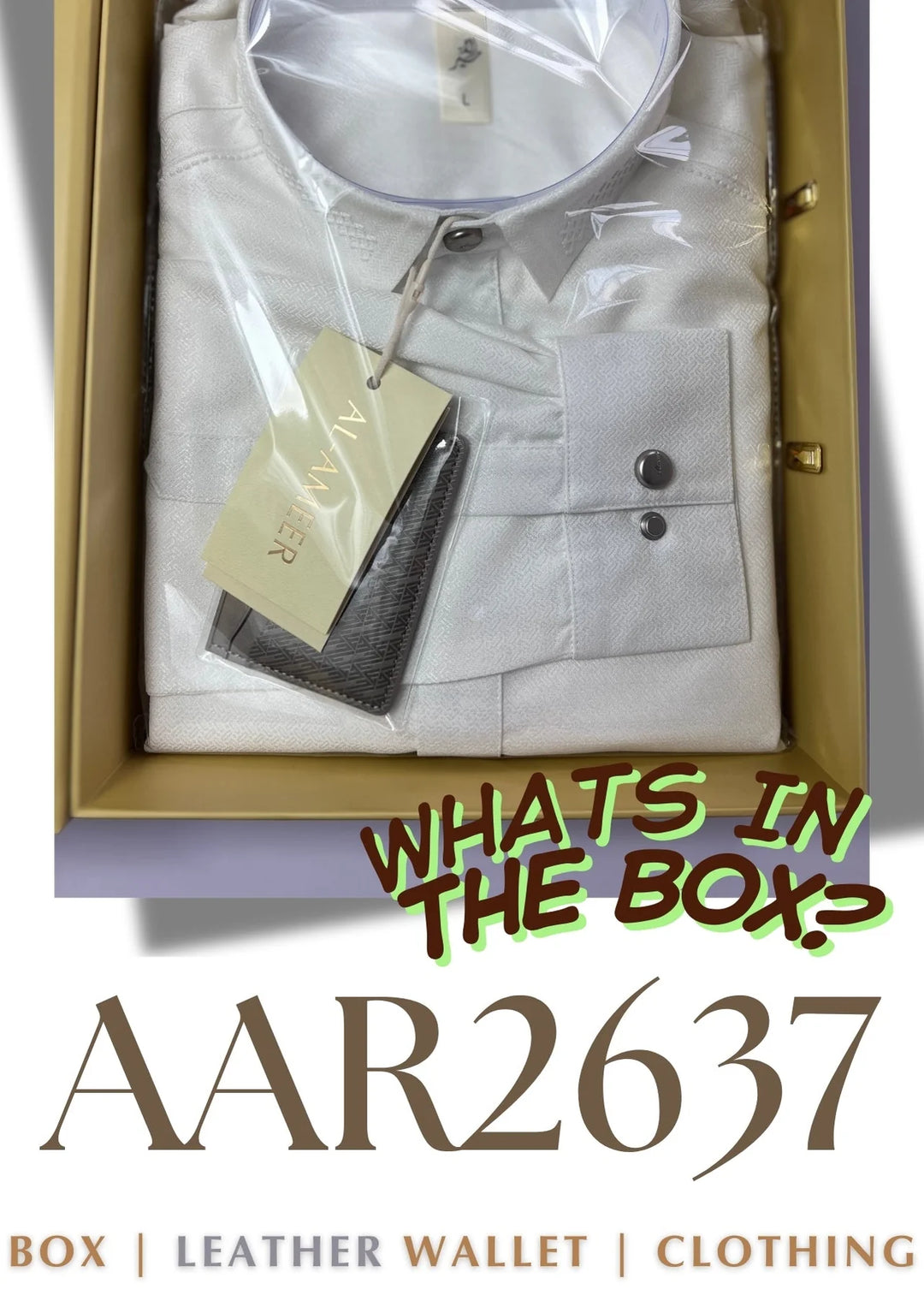 AAR2637 Latest Al Ameer Thobe / Jubba- Lunar White